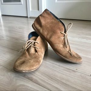 Lucky Brand Ashbee Suede Chukka Boots Tan